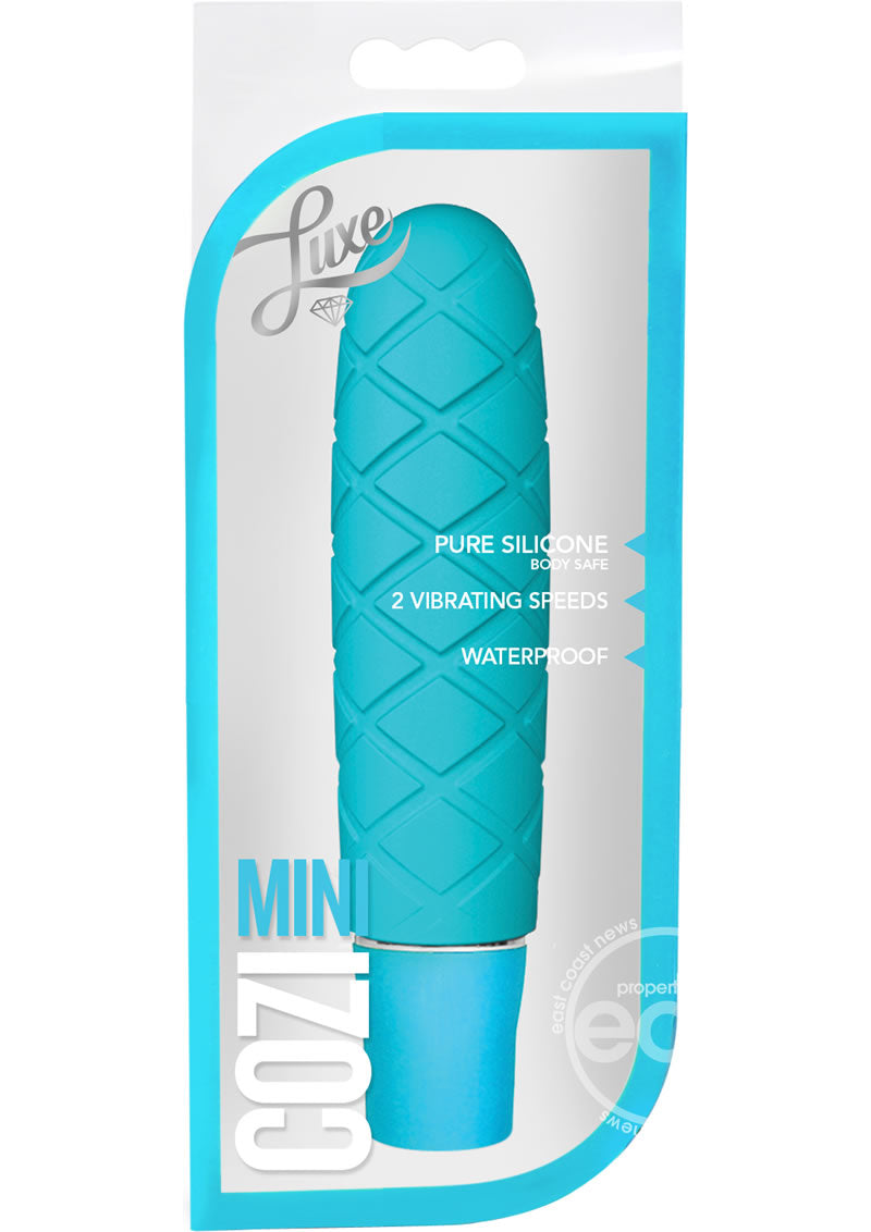 Luxe Cozi Silicone Mini Vibrator - Aqua
