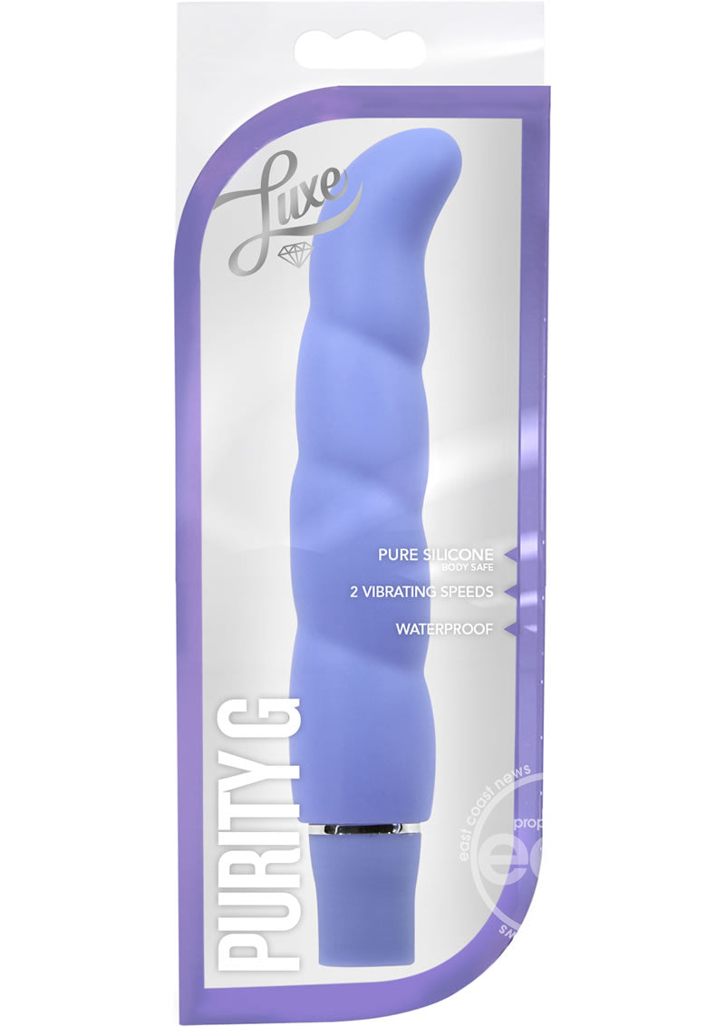 Luxe Purity G Silicone G-Spot Vibrator - Periwinkle