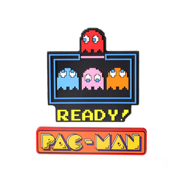 Pac-Man Logo + Ready! Set of 2 Magnets