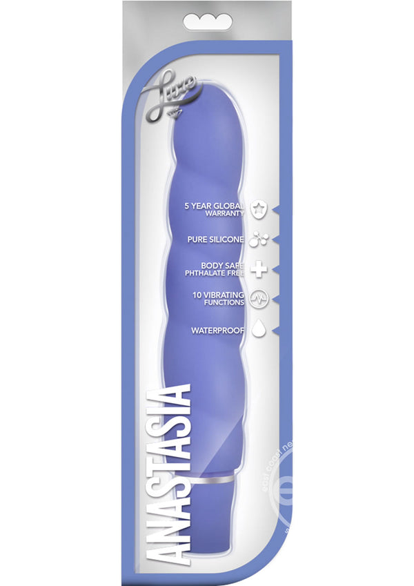 Luxe Anastasia Silicone Vibrator - Periwinkle