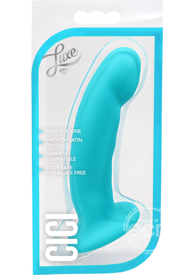 Luxe Cici Silicone Dildo 6.5in - Blue