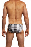 Dot Matrix Racer Swim Brief by Jack Adams in 3 colors