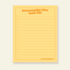 Personality Hire Task List - Snarky & Funny Notepad