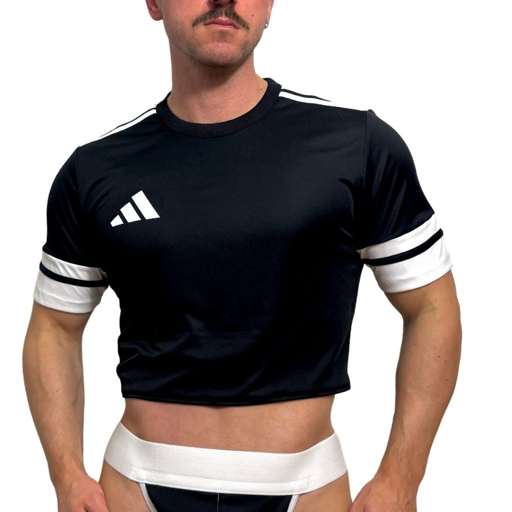 Adidas Neo Black Short Sleeve Crop Top BY SNEAKERMASK