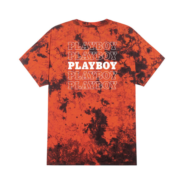 PLAYBOY Repeating Masthead Tie Dye T-Shirt