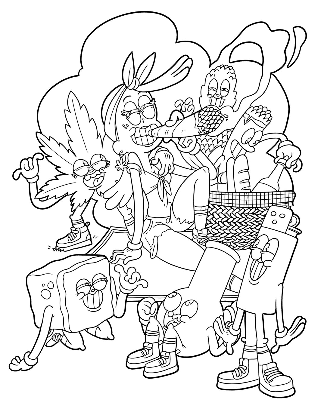 It's 420, Time To Color Coloring Book