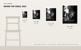 Behind the Pages, 2023 — print size comparison