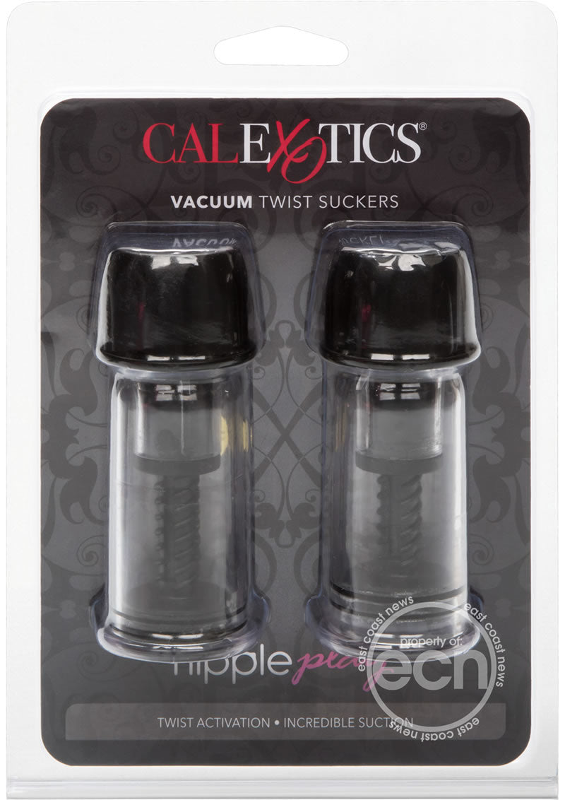 Nipple Play Vacuum Twist Suckers Black