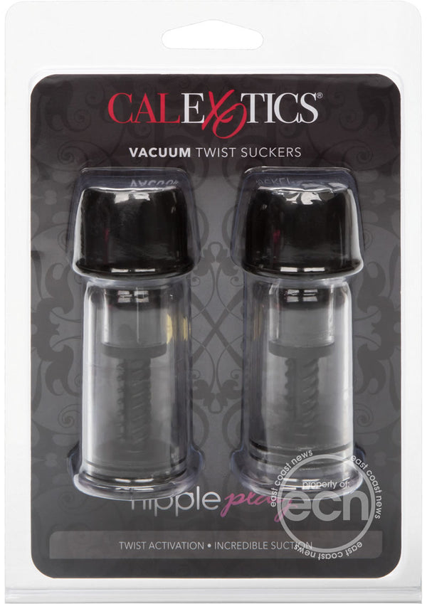 Nipple Play Vacuum Twist Suckers Black