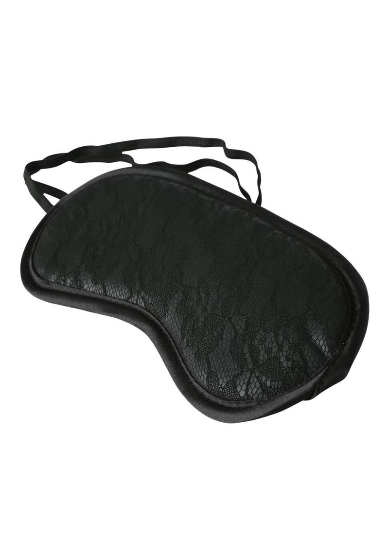Sex & Mischief Lace Blindfold - Black