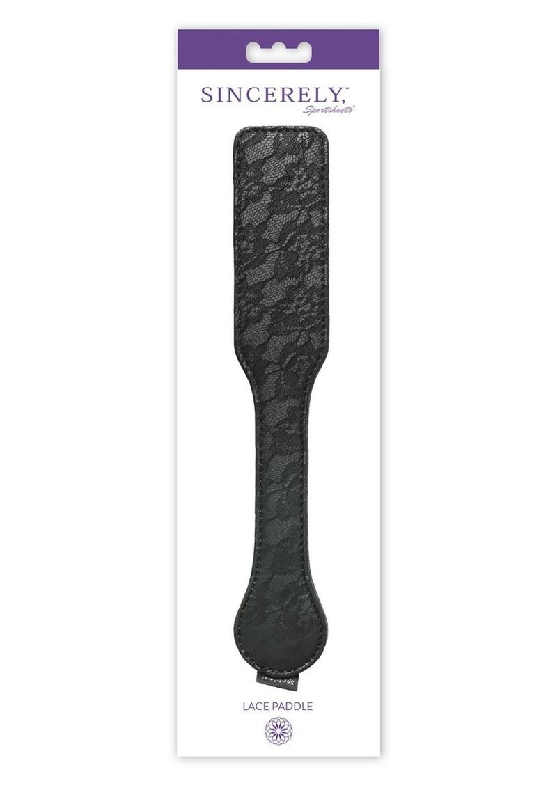 Sincerely Lace Paddle 12in - Black