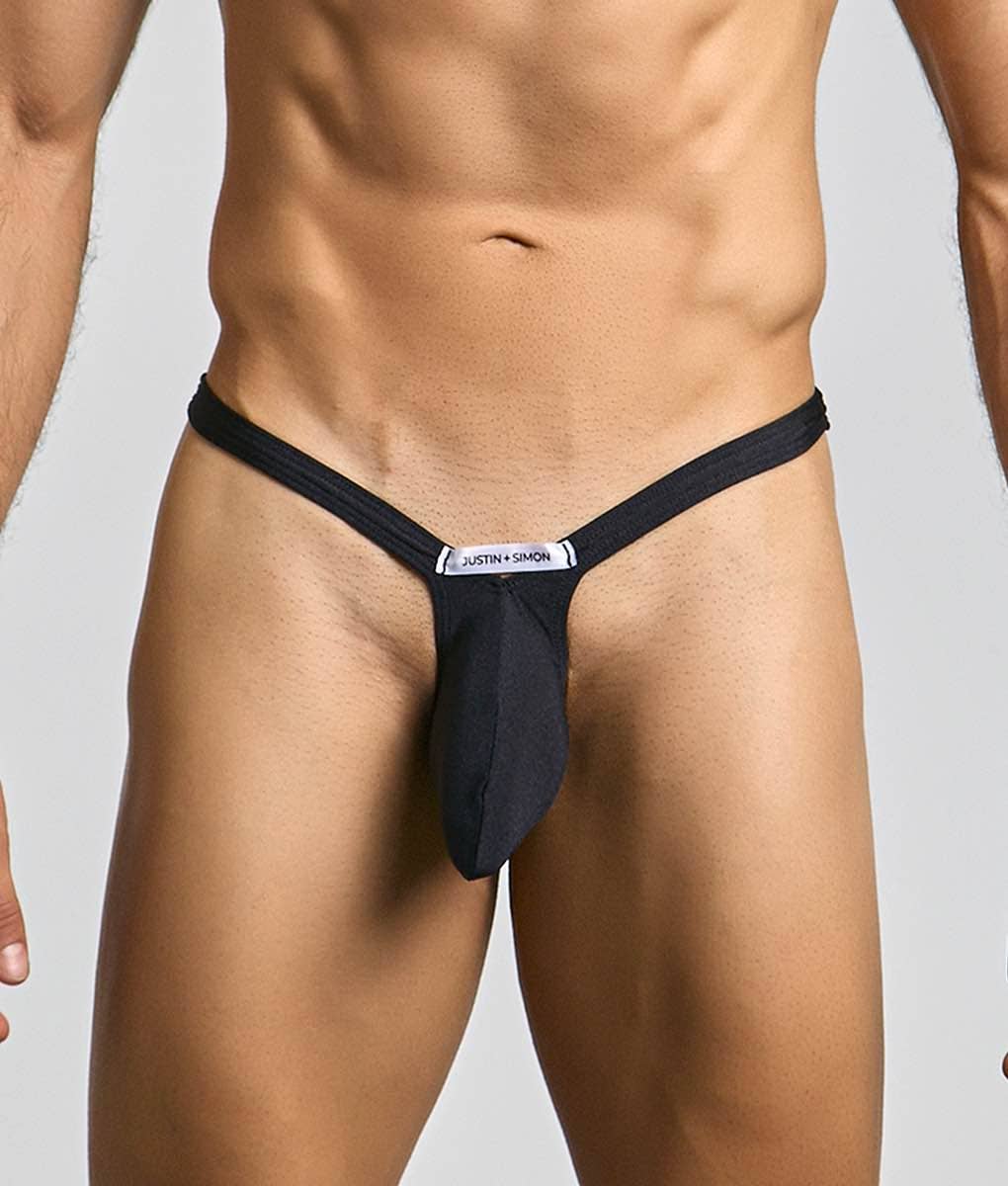 Justin + Simon Bulge Thong - Black