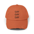 GAY GAY GAY Distressed Cap in 6 colors