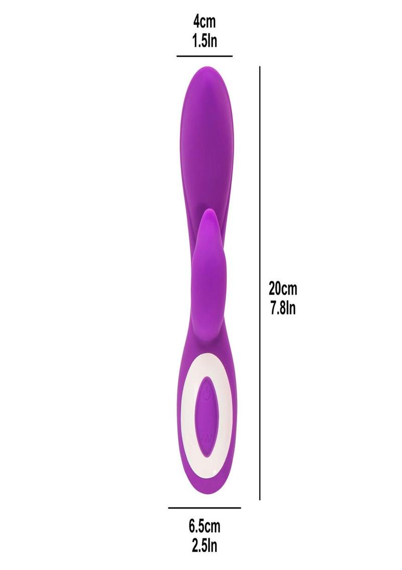 Wonderlust Harmony Rechargeable Silicone Rabbit Vibrator - Purple