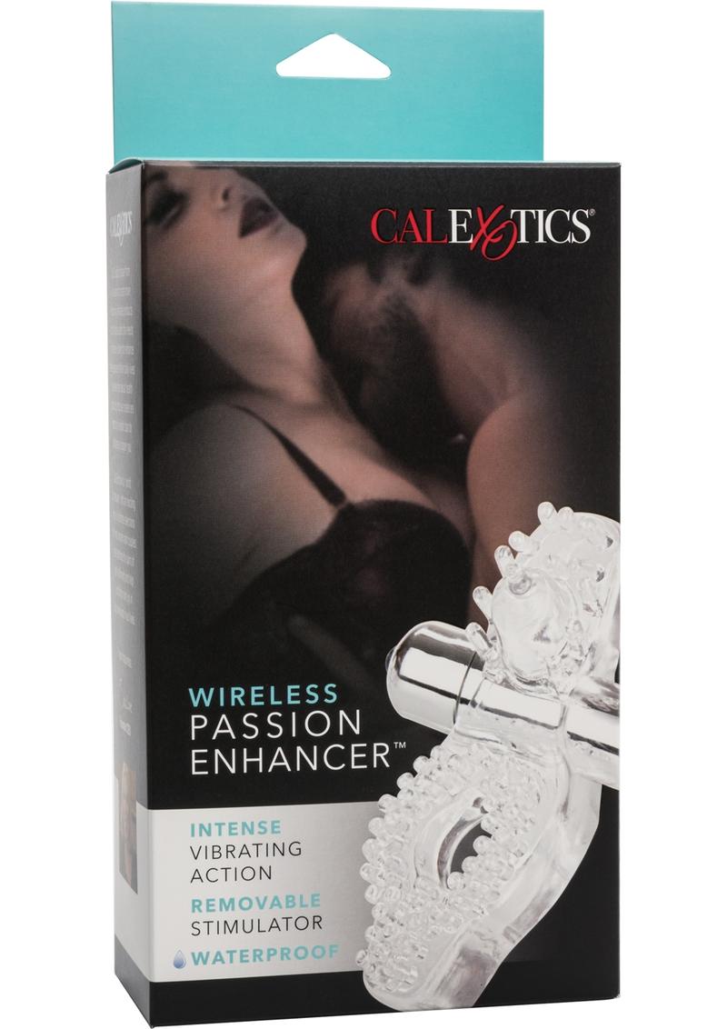 Couple's Enhancers Passion Enhancer Vibrating Cock Ring with Clitoral Stimulation - Clear