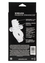 Couple's Enhancers Passion Enhancer Vibrating Cock Ring with Clitoral Stimulation - Clear