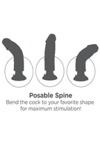 King Cock Vibrating Dildo 7in - Vanilla
