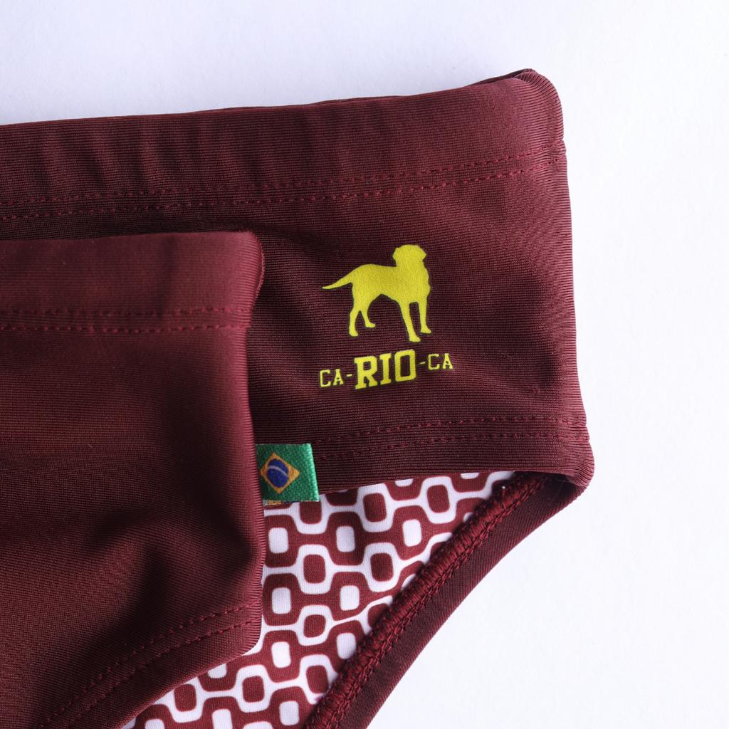 Barolo burgundy solids  Men's Swimming Sunga - Beachwear for Men
