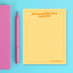 Personality Hire Task List - Snarky & Funny Notepad