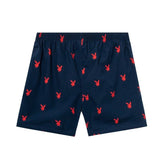 PLAYBOY Repeating Rabbit Head Lounge Shorts