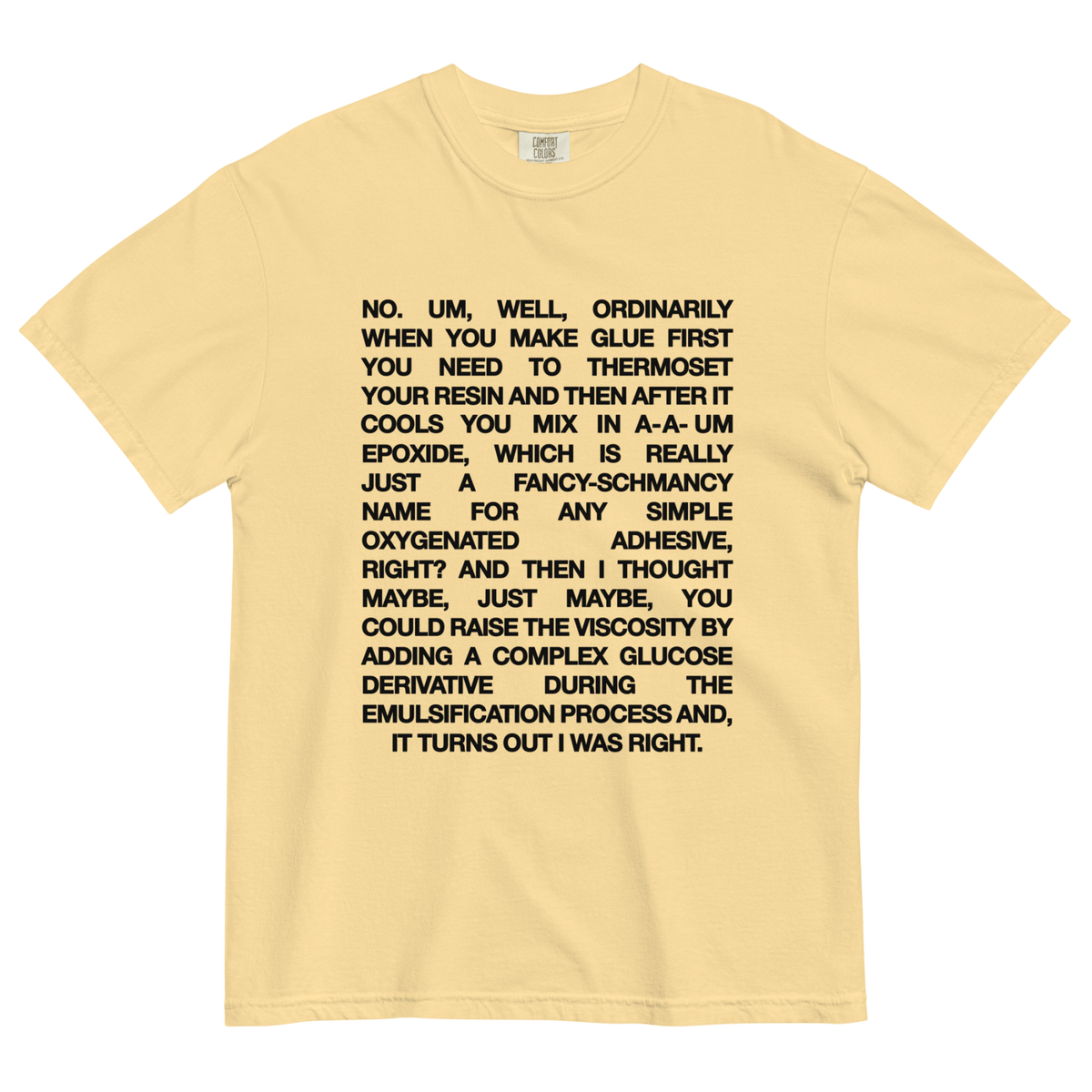 Romy & Michele Invented Post-Its Recipe T-Shirt