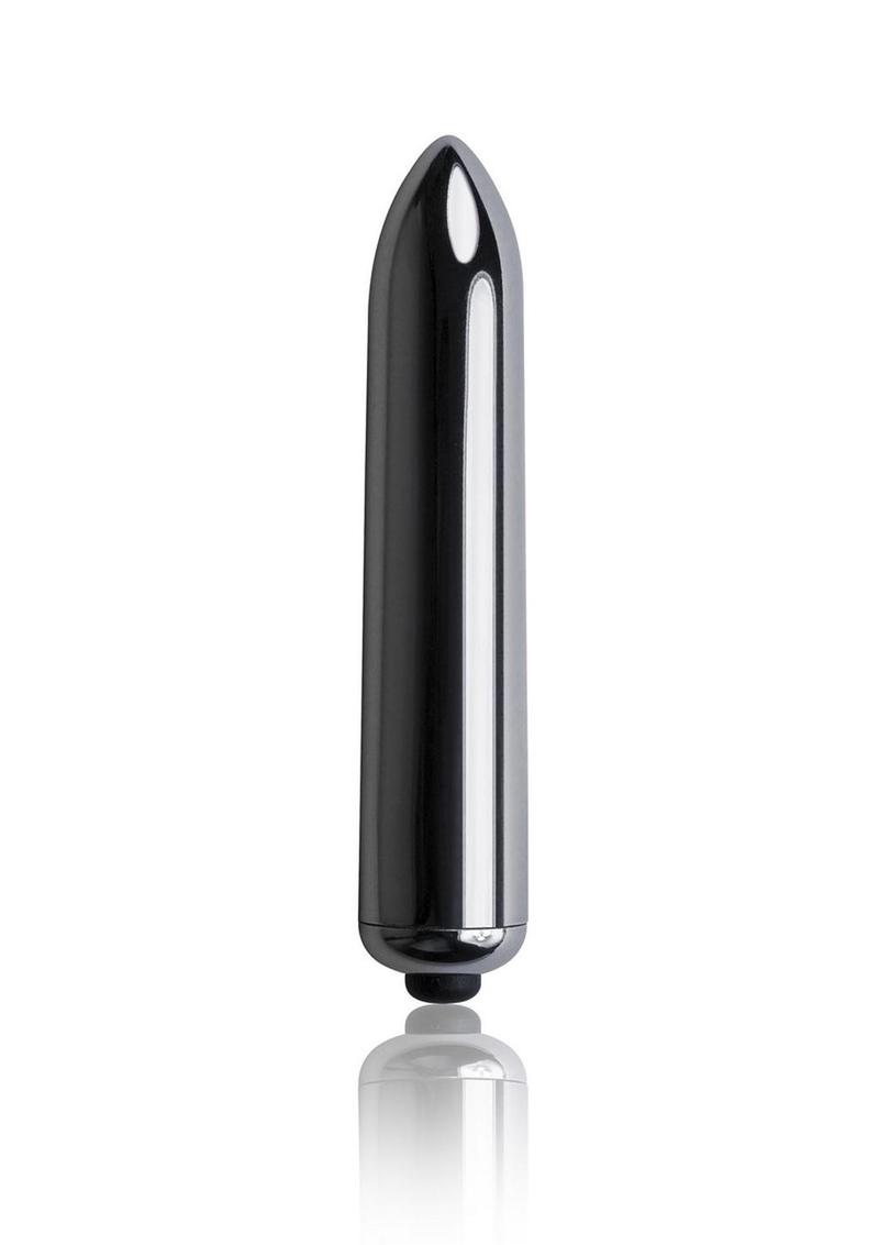 Ro-Zen Pro Rechargeable Silicone Cock Ring with Vibrating Butt Plug - Black