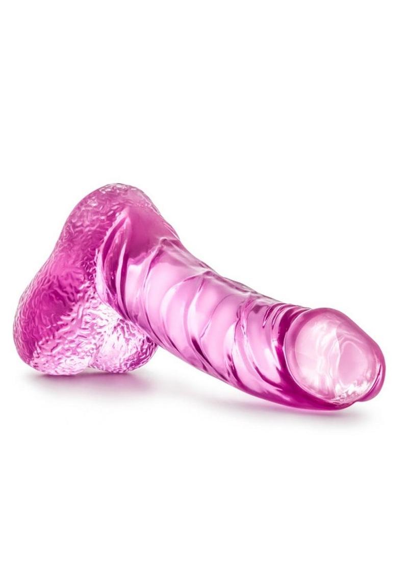 Naturally Yours Ding Dong Dildo with Balls 5.5in - Pink
