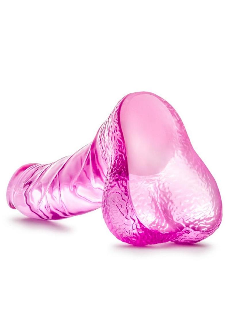 Naturally Yours Ding Dong Dildo with Balls 5.5in - Pink