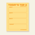 Today's Top 3 Goals - Snarky & Funny Notepad