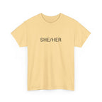 SHE/HER TEE BY CULTUREEDIT AVAILABLE IN 13 COLORS