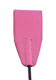 Rouge Fifty Times Hotter Leather Riding Crop - Pink