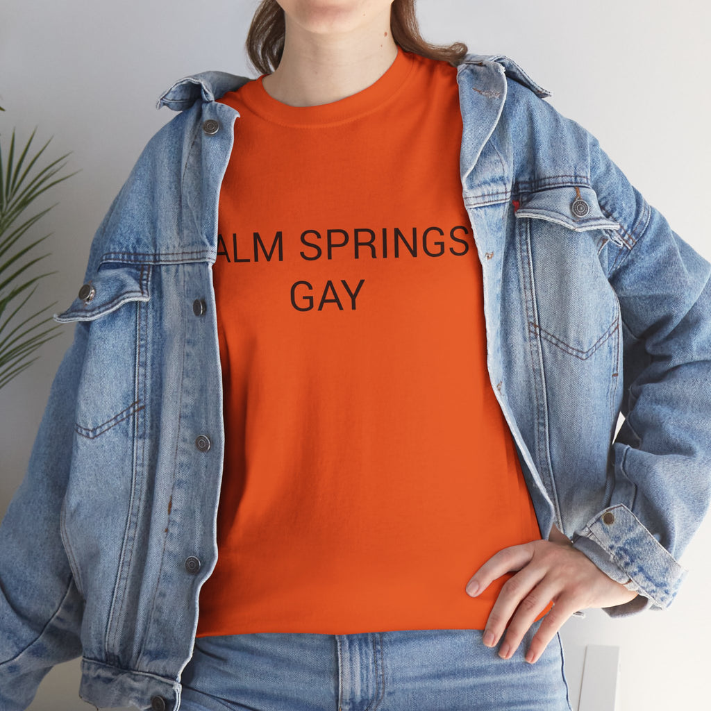 PALM SPRINGS GAY TEE BY CULTUREEDIT AVAILABLE IN 13 COLORS