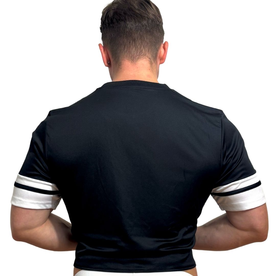 Adidas Neo Black Short Sleeve Crop Top BY SNEAKERMASK
