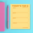 Today's Top 3 Goals - Snarky & Funny Notepad