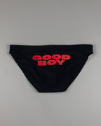 Good Boy Swim Brief by YES HOMO - Black / Red