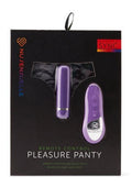 Nu Sensuelle Pleasure Panty Vibe Rechargeable Silicone with Bullet and Remote Control - Purple