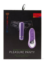 Nu Sensuelle Pleasure Panty Vibe Rechargeable Silicone with Bullet and Remote Control - Purple