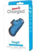 Charged Fing O Rechargeable Finger Vibrator - Blue