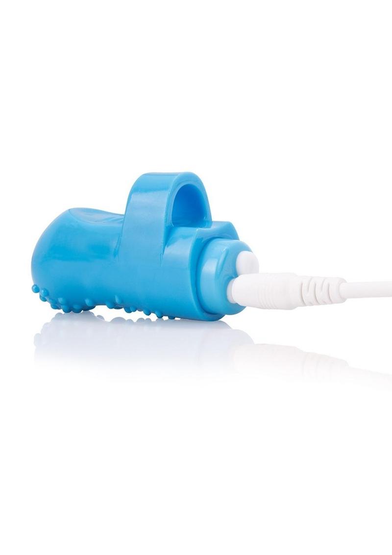 Charged Fing O Rechargeable Finger Vibrator - Blue