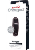 Charged Vooom Rechargeable Bullet Vibrator - Black