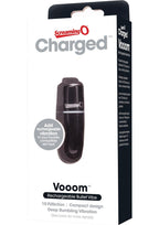 Charged Vooom Rechargeable Bullet Vibrator - Black