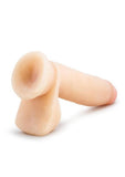 Au Naturel Sensa Feel Dildo with Balls 7in - Vanilla
