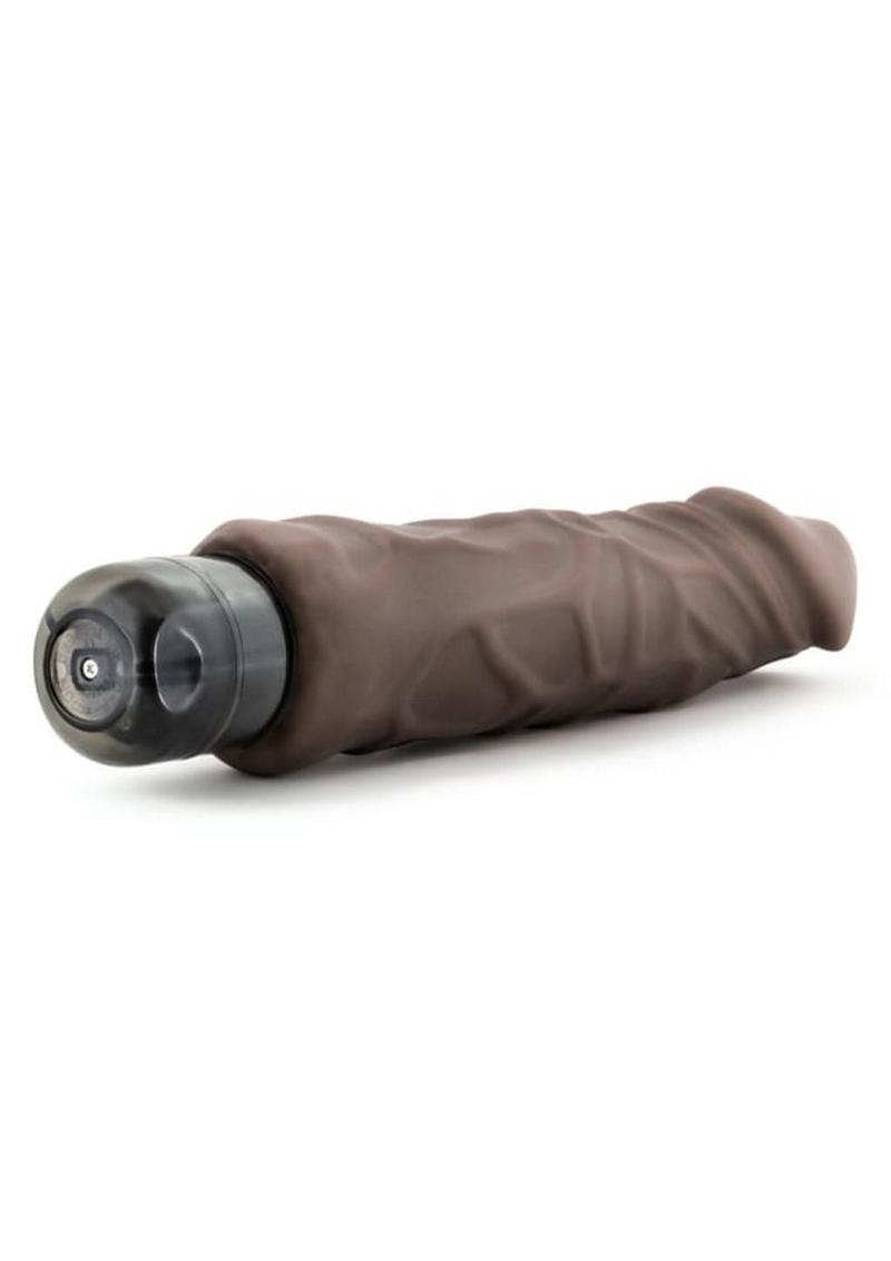 Au Naturel Home Wrecker Vibrating Dildo 9.5in - Chocolate