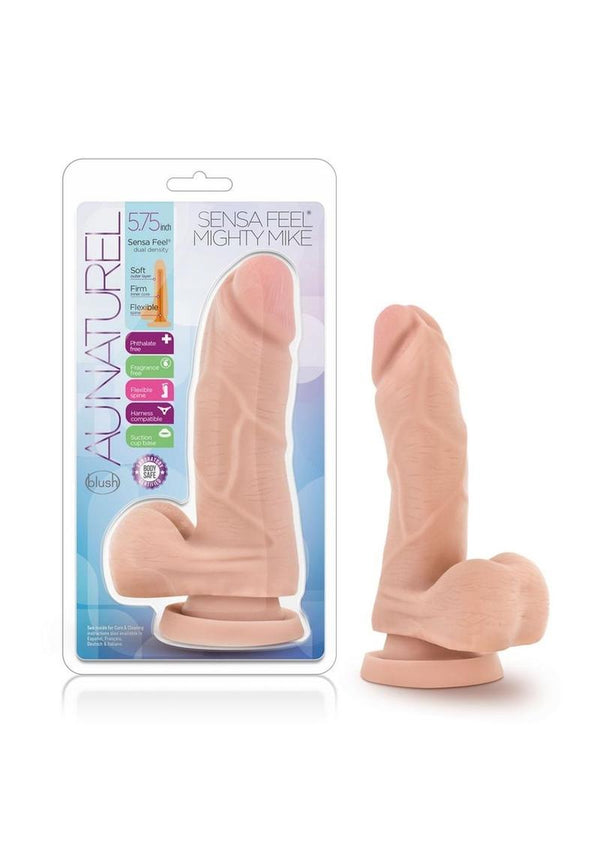 Au Naturel Mighty Mike Dildo 5in - Vanilla