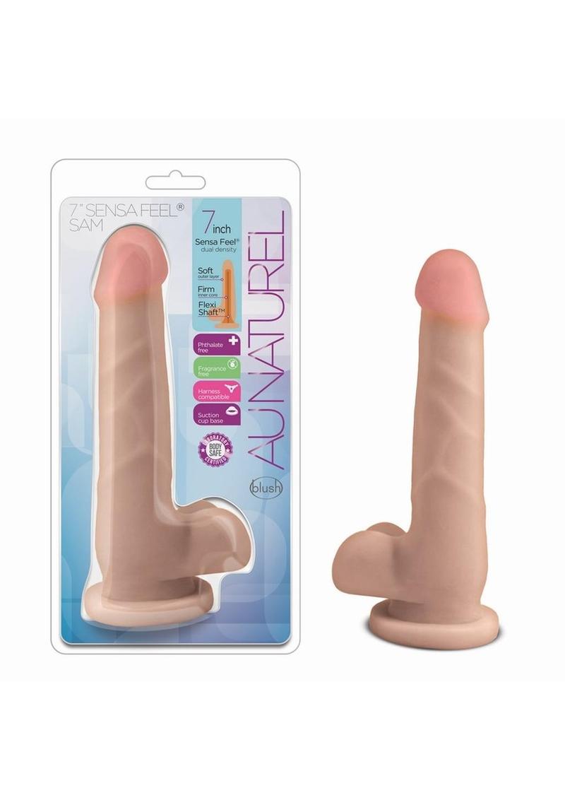Au Naturel Sam Dildo 7in - Vanilla