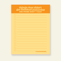 Things From Yesterday - Snarky & Funny Notepad