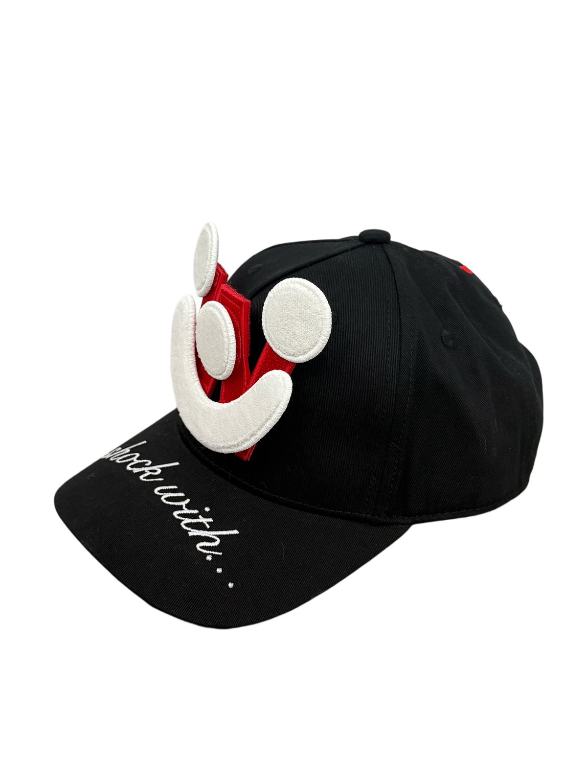 Smiley Cap in Black by Walter van Beirendonck