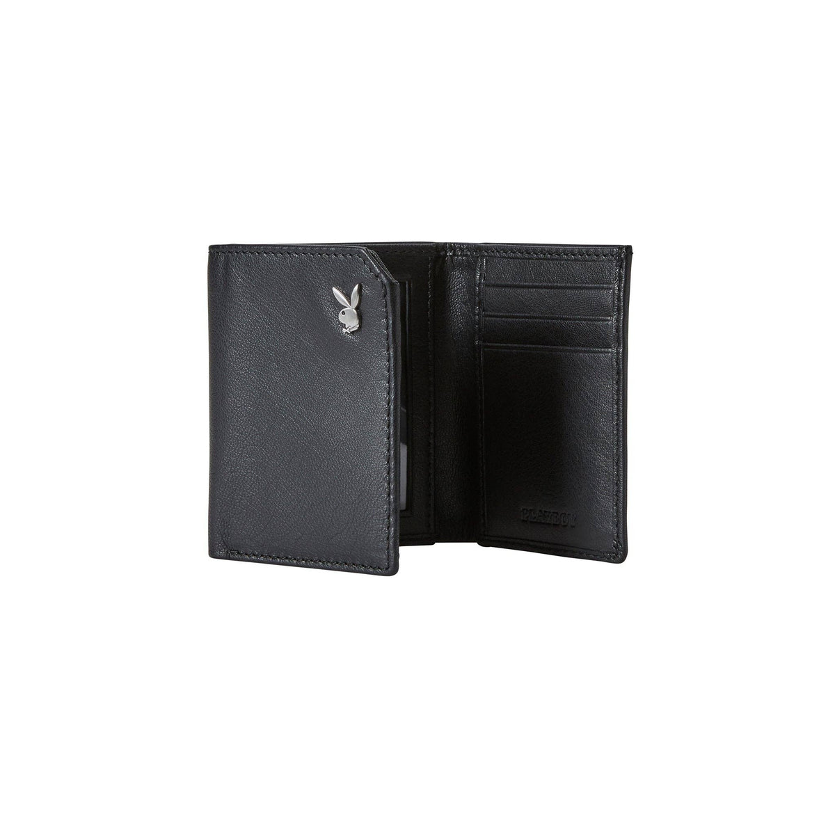 PLAYBOY Men's Milled Trifold Wallet
