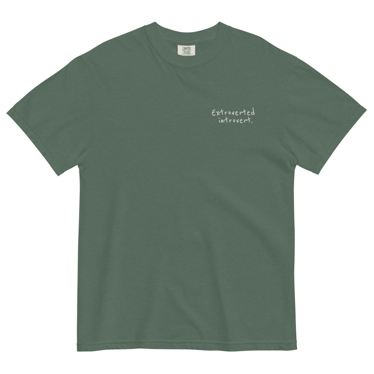 Extroverted Introvert Embroidered Shirt