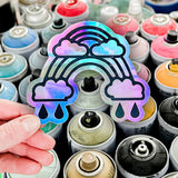 Double Rainbow By Wendy White - Die-Cut Sticker